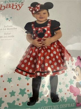 Disney Baby 18-24 Months Minnie Mouse Costume (Dress and Ears)